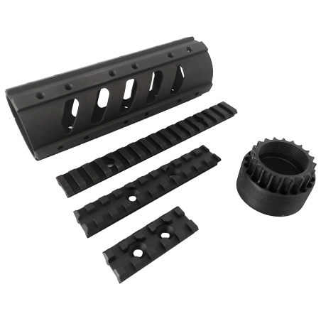 ATI Free Float Forend 6,5" Kit. Black.