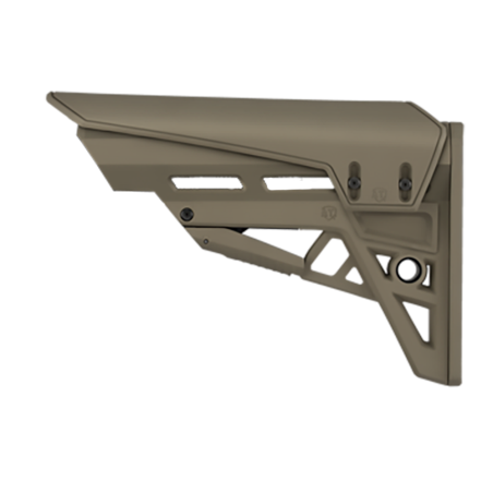 ATI AR15 Taclite commercial buttstock with cheekrest in flat dark earth